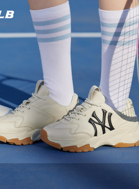 MLB官方男女情侣韩系复古百搭增高老爹鞋简约厚底通勤休闲鞋SHBWS