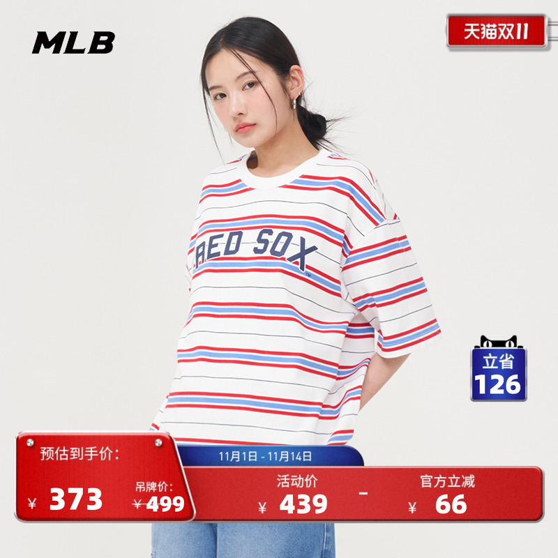 MLB情侣休闲宽松运动T恤