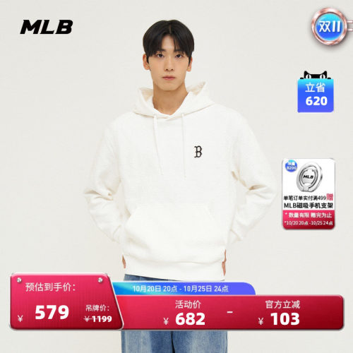 MLB官方圆领套头卫衣24秋季新款