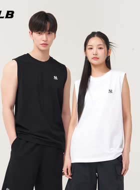 MLB官方 男女情侣凉感休闲无袖纯色百搭运动背心25夏季新款TOB01