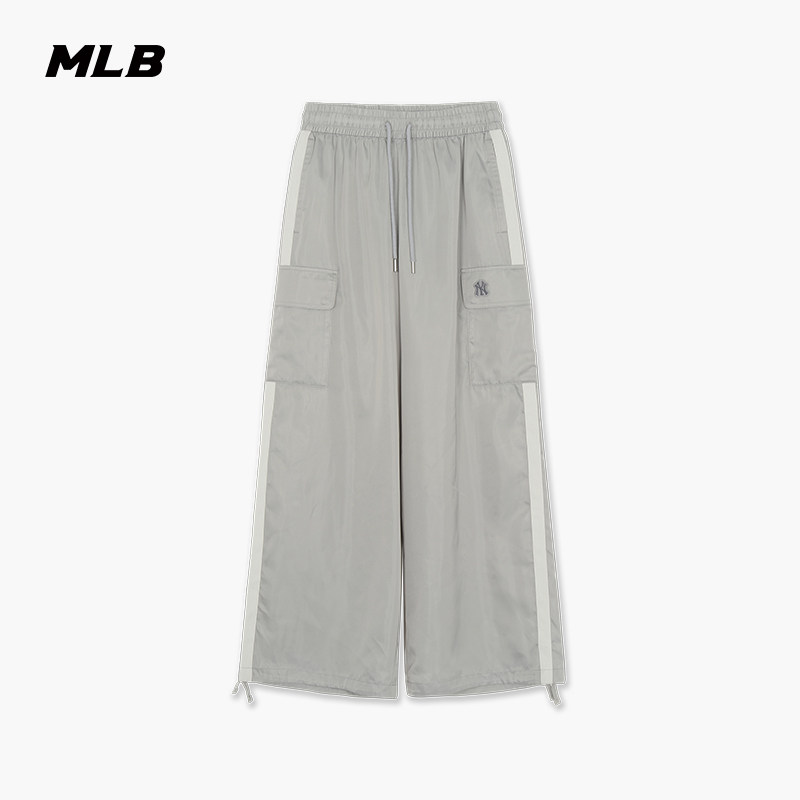 MLB官方 女款潮流时尚阔腿裤缎面工装梭织裤26春季新款WPB44
