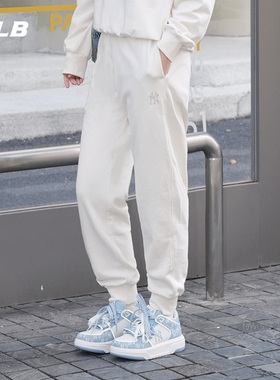 MLB官方 男女同款舒适松紧百搭束脚休闲运动长裤26春季新款PTB01
