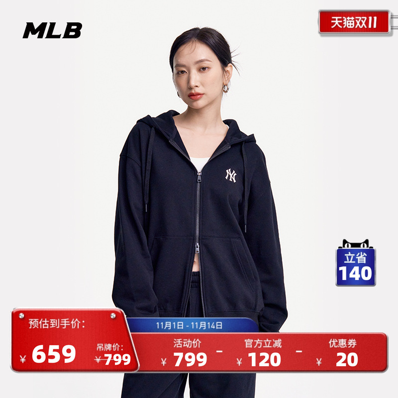 MLB美式高街休闲宽松套头衫