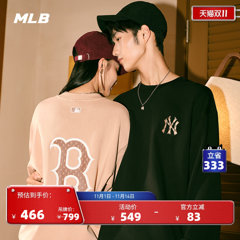 官方套头卫衣MLB套头卫衣复古