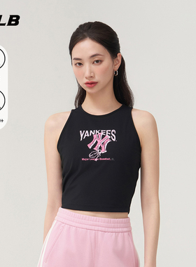 MLB官方 女款防晒凉感带胸垫运动修身工字背心25夏季新款TKA01