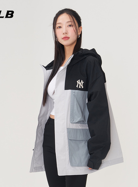 MLB官方 男女张凌赫同款大口袋时尚防风外套25春夏新款WJB07