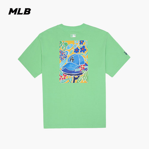 MLB官方男女时尚印花运动短袖