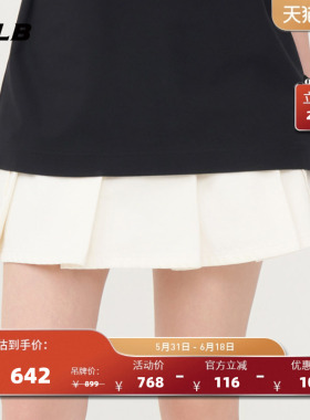 MLB官方 女款潮流休闲百搭修身时尚舒适牛仔短裙夏季新款DSB01