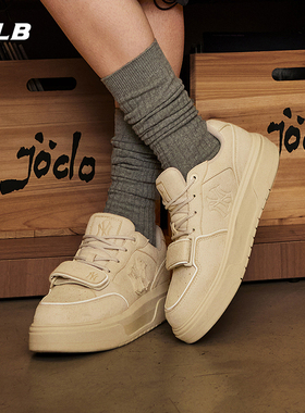 MLB官方男女情侣时尚复古潮流百搭厚底增高学长鞋25秋冬新款SXP01