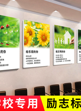 学校挂画标语小学生教室励志装饰画名人名言教育培训班级文化墙贴
