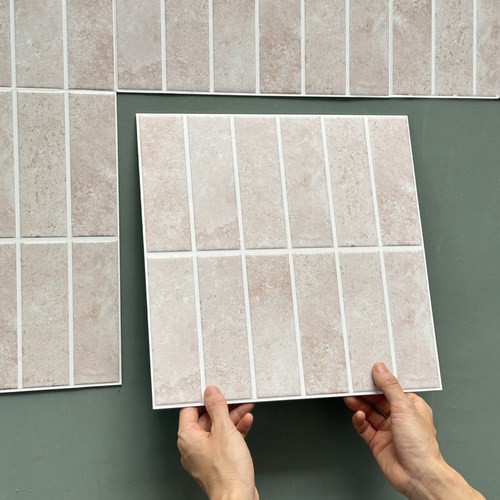 3D立体仿瓷砖防水防油装饰墙贴