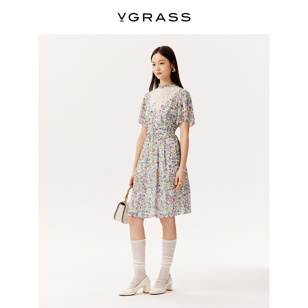 VGRASSLiberty印花魔术瘦身裙