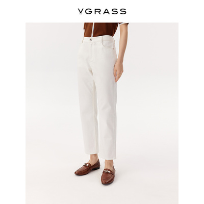 意大利进口环保牛仔锥形裤VGRASS