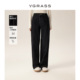直筒裤 女 春季 新款 金陵家宴 VGRASS进口牛仔撞色线迹牛仔裤