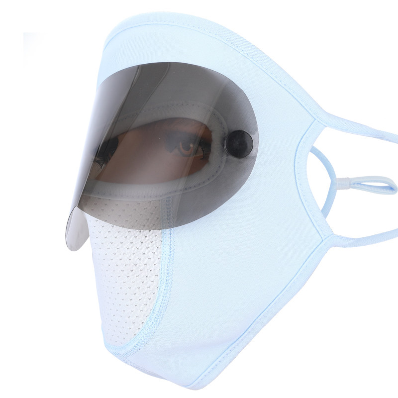SUMMER ICE SILK FULL FACE SUNSCREEN MASK FEMALE ANTI-ULTRAVIOLET DRIVING RIDING FACE MASK BREATHABLE SUNSHADE FULL FACE MASK