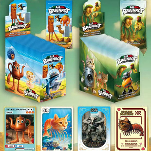 Sahur木棍人桌游玩具 跨境外国AI山海经加厚卡片英文卡牌TungTung