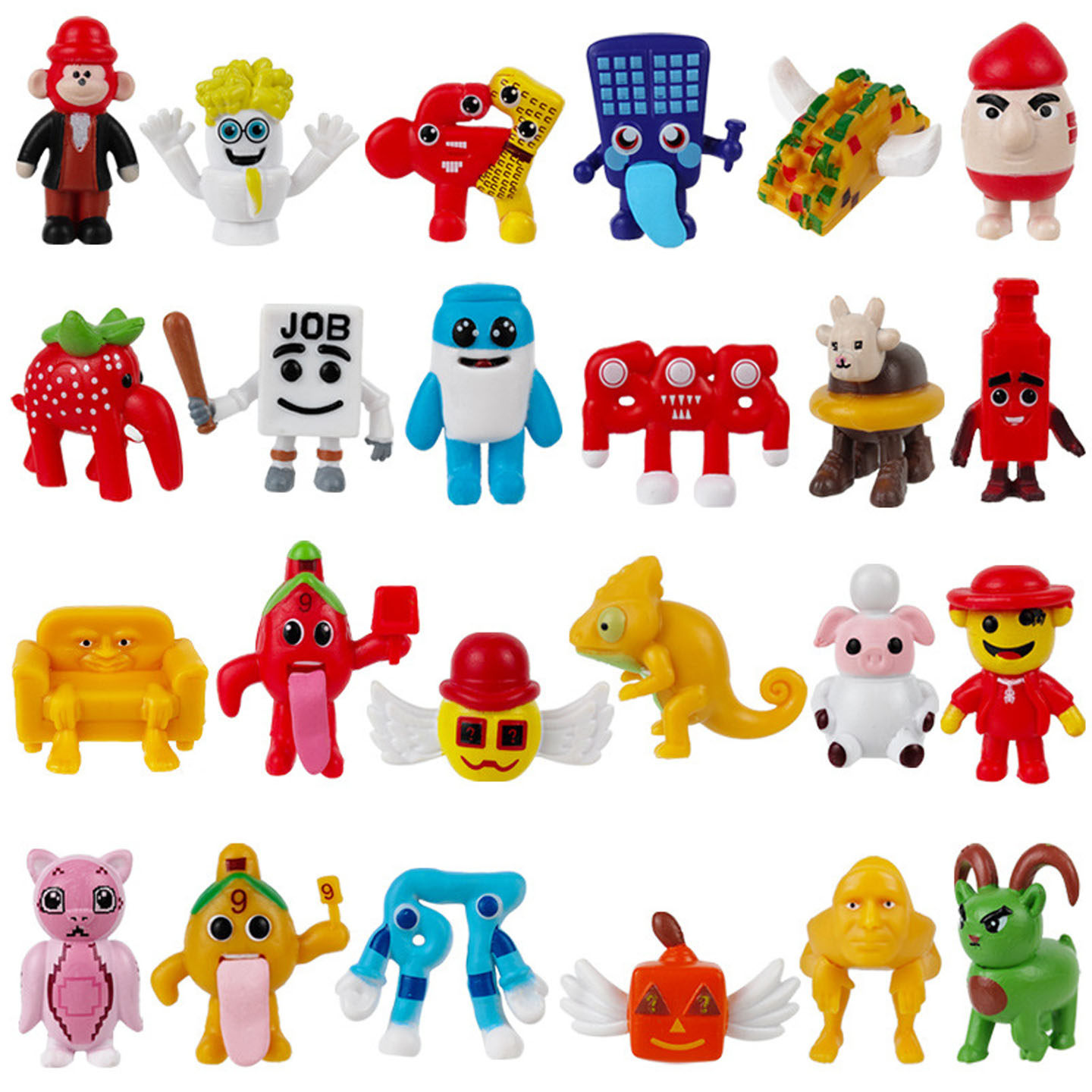 跨境新款窃取脑腐手办玩具套装