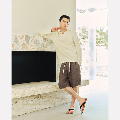 Manifold｜圈圈纱艾草混纺长袖