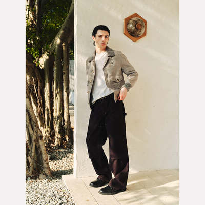 Manifold｜鼹鼠皮双膝工装牛仔裤