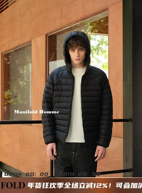 Manifold｜90三星白鹅绒东丽尼龙轻便防风连帽简约排骨羽绒服