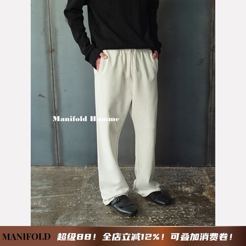 MANIFOLD重磅长绒棉弯刀卫裤