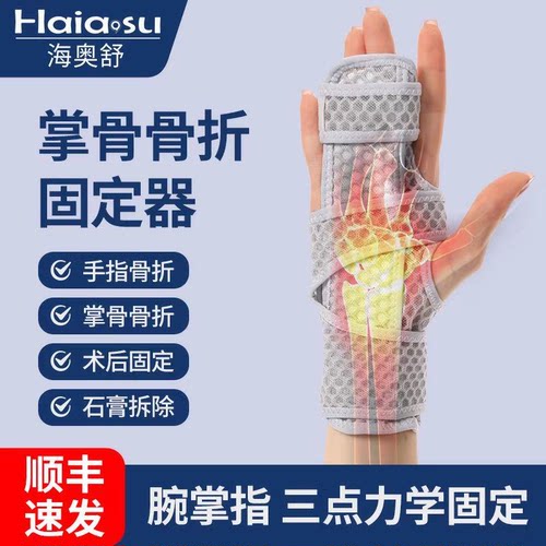 掌骨骨折固定器医用第二三四五掌骨中无名指手腕扭伤骨折固定支具