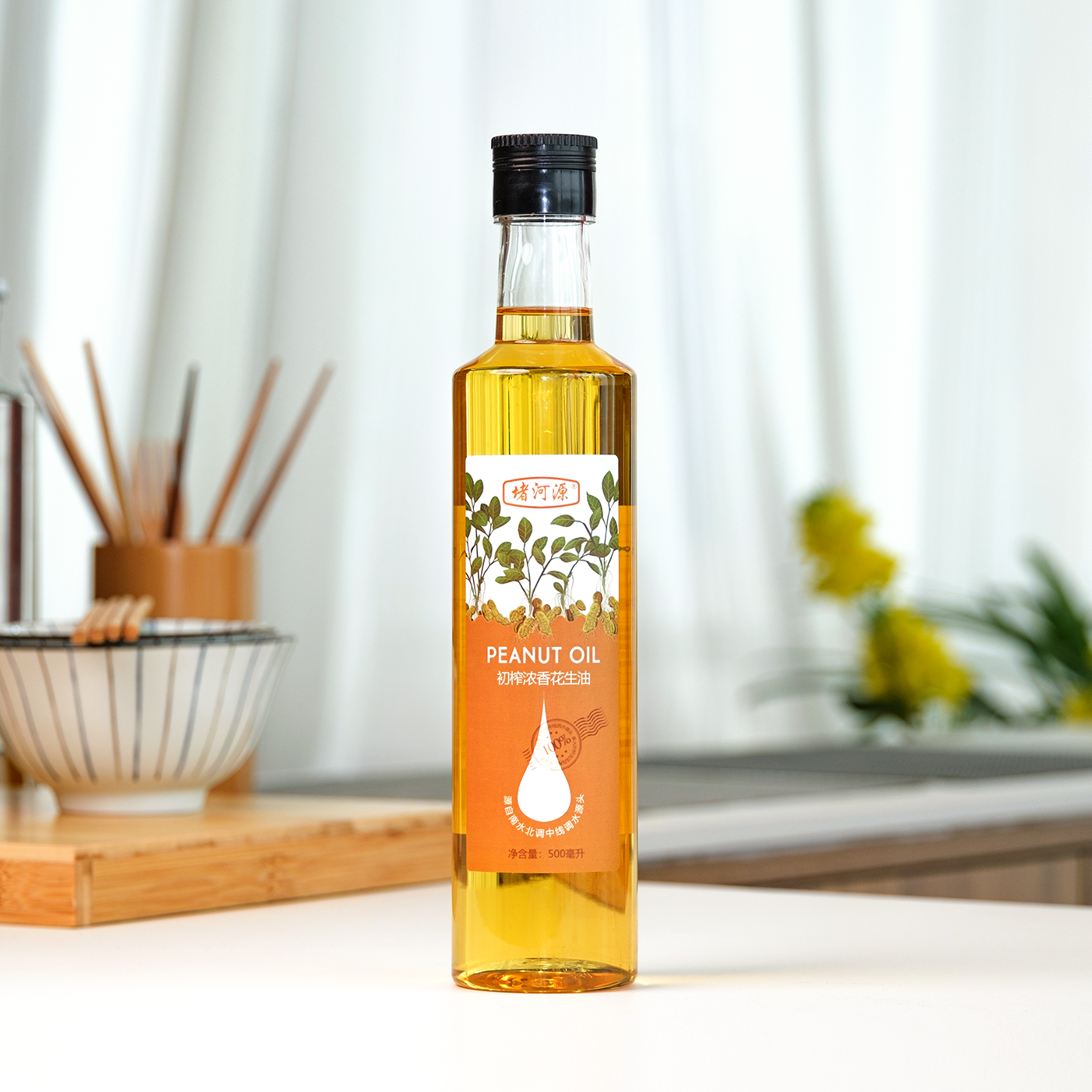 堵河源柴火初榨浓香花生油