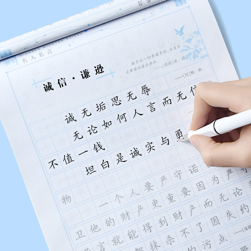 钢笔楷书正楷专用经典语录书精选抄写中外经典世界励志名言名句字帖