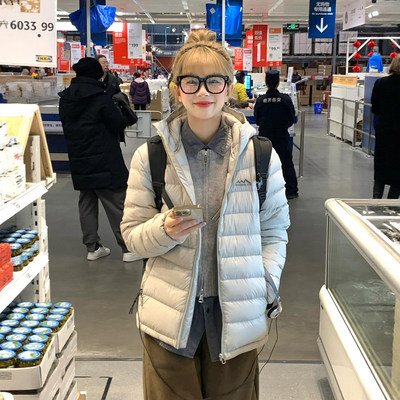 排骨轻薄棉服女短款2025