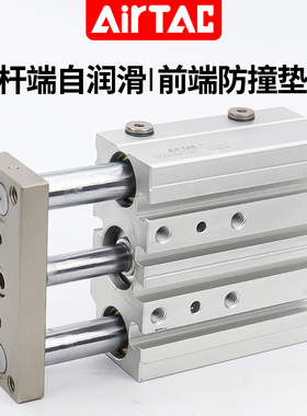 亚德客三轴三杆带导杆气缸TCM20X25X32/40X10X20X25X30X40X50X75S