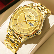 正品进口机芯男士手表男款机械表瑞士全自动18k金色防水名牌十大