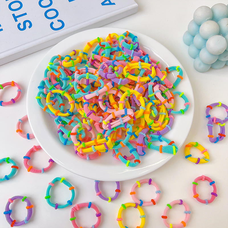 彩色儿童头绳不伤发弹性好