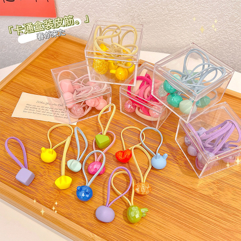 儿童皮筋扎头发头绳网红2022年新款不伤发弹性好女童宝宝头饰发绳