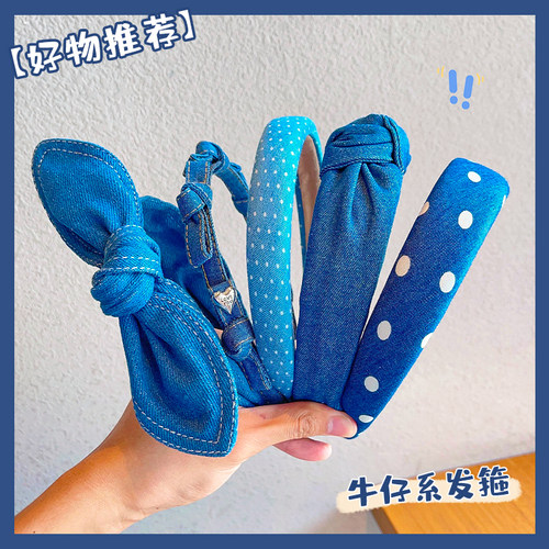 森系蝴蝶结宝宝发箍防滑不勒头