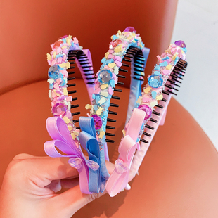 儿童发箍漂亮花朵可爱甜美女童发卡带齿防滑不伤发小女孩发饰头绳