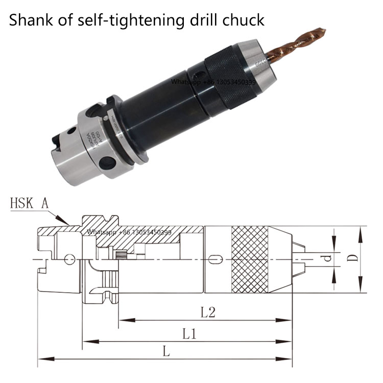 HSK50A HSK63A HSK100A HSK63F强力钻夹头刀柄 APU08 13 16钻夹头