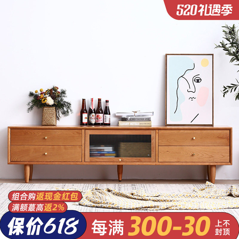 森植北歐實木電視櫃小戶型客廳電視機櫃櫻桃木家具簡約茶幾電視櫃在類目 住宅傢俱, 櫃類, 電視櫃中 - 來自Buy2taobao.com提供專業的淘寶代購服務