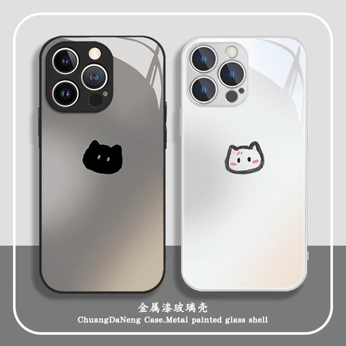 适用小米17手机壳15pro猫咪13ultra小众14情侣10S红米k80玻璃70新款60高级感50保护套11至尊版note12男女简约