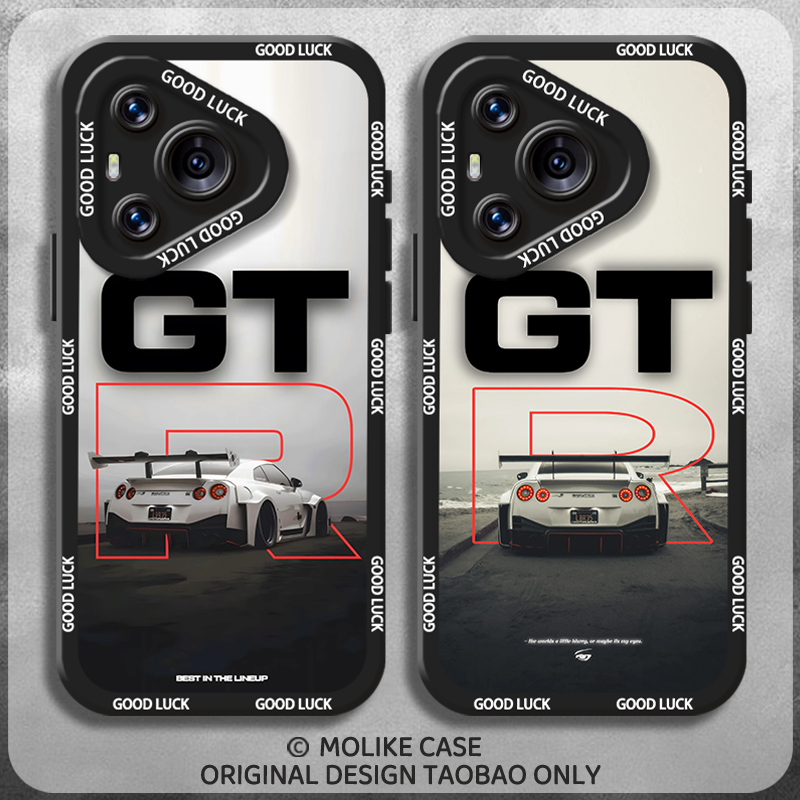 GTR跑车适用华为mate80pro手机壳mate70男生60硅胶50创意40黑色30荣耀magic8防摔7个性6全包5新款X70套60/50+