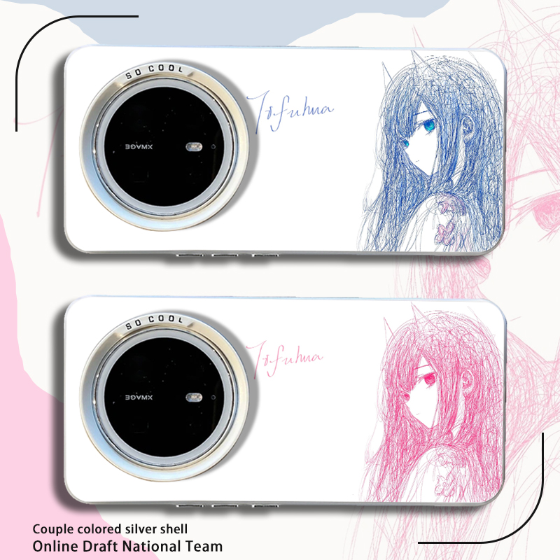 线稿02国家队适用华为mate70pro动漫手机壳mate60少女二次元mate50e创意男女mate40新款mt外壳卡通保护套防摔