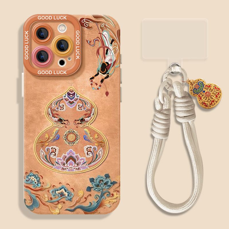 敦煌葫芦适用小米17promax手机壳15ultra新年14新款13红米k90复古80国风70挂绳60至尊版50外note12高级11保护