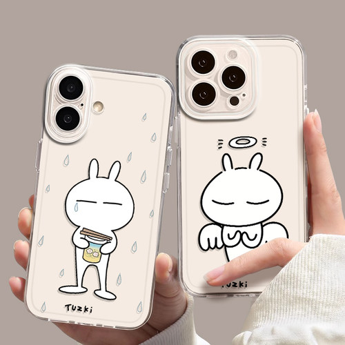 雨滴兔斯基适用iqoo15手机壳13卡通z9turbo可爱12透明11s一加ace6新款neo10pro搞怪1+2创意3v软9套8/7/5/vivo
