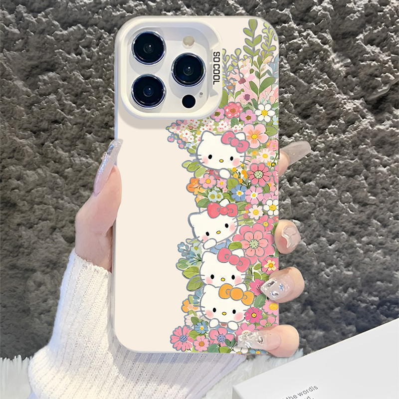 适用oppo手机壳春日花朵kitty