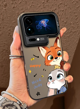 探头尼克朱迪适用小米17promax手机壳15ultra疯狂动物城14新款13红米k90兔子80狐狸70女60至尊版50/note12/11