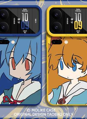 动漫EVA明日香适用小米17promax手机壳15ultra绫波丽14新款13红米k80黄色70硅胶60二次元50至尊版note12男11