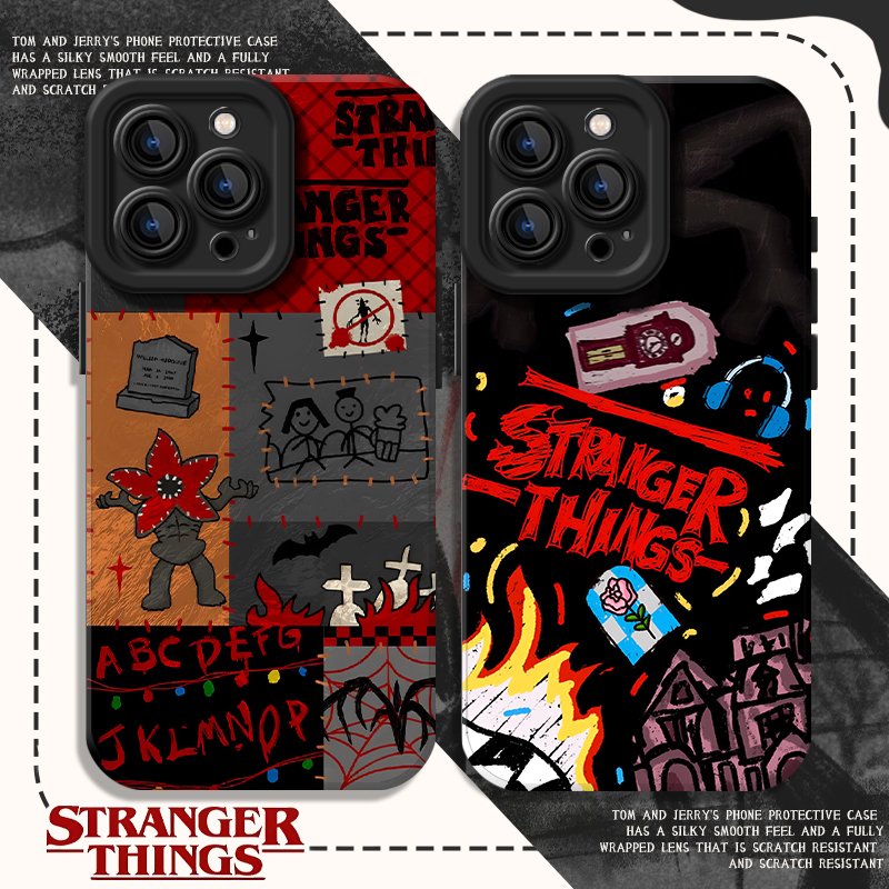 适用苹果手机壳怪奇物语欧美硅胶