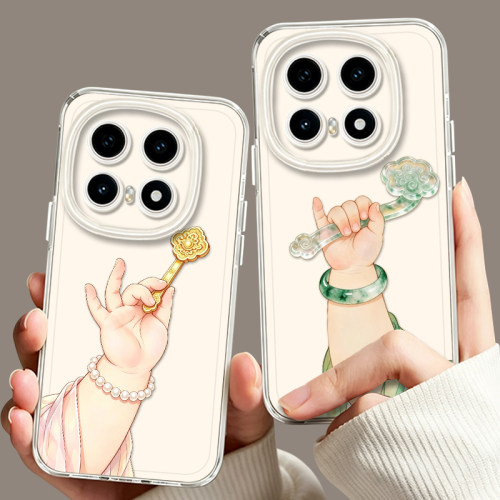 手握金如意适用iqoo16手机壳15发财13透明12中国风z11turbo新中式neo10pro套9/8/7一加ace6新款1+2v/5/3/vivo