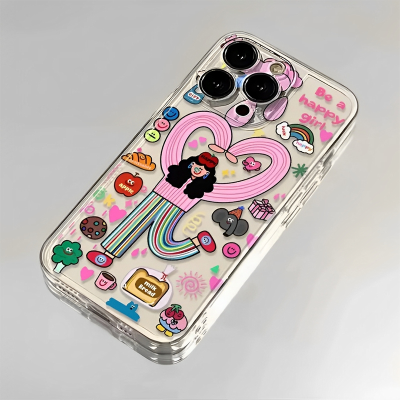 适用苹果16手机壳iPhone15promax多巴胺少女14小众13mini透明12高级感11硅胶x新款xr防摔xs保护套8全包7外壳