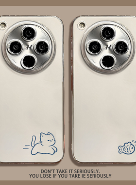 适用oppofindx9手机壳findx8pro情侣7小鱼干6透明简约5猫咪4小众3新款Ultra情侣款s全包镜头男女防摔保护套+