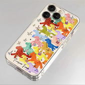 奔跑小马适用苹果17promax手机壳iPhone16马年15新款 14新年13mini本命年12透明11保护x创意xr外壳xs软8防摔7